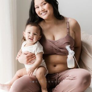 Kindred Bravely Sublime Hands-Free Pumping and Nursing Bra- Twilight, L